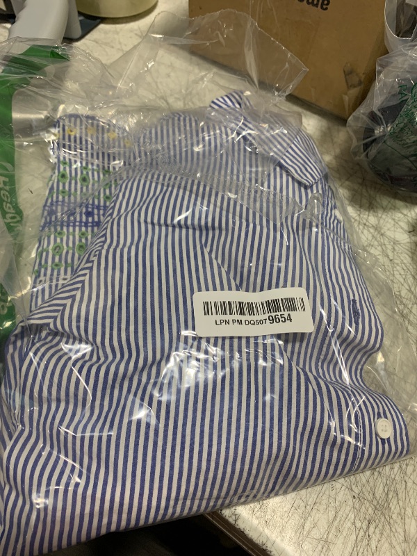 Photo 1 of Tommy Hilfiger Women's Adaptive Stripe Shirt with Magnetic Closure, Collection Blue/Classic White, S