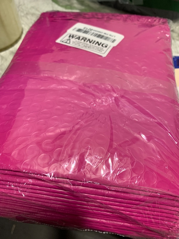 Photo 1 of UCGOU Bubble Mailers 6x10 Inch Hot Pink 25 Pack Usable Size 6x9 Inch Poly Padded Envelopes Small Business Mailing Packages Waterproof Boutique Shipping Bags for Jewelry Makeup Supplies #0