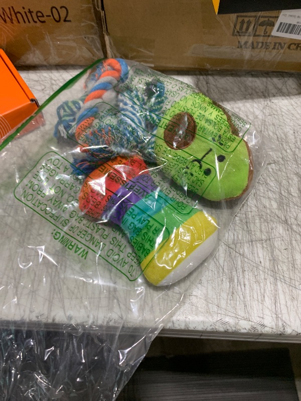 Photo 1 of Zeaxuie 9 Pack Luxury Puppy Toys for Teething Small Dogs, Puppy Chew Toys with Cute Squeaky Dog Toys, Ball and More Rope Dog Chew Toys