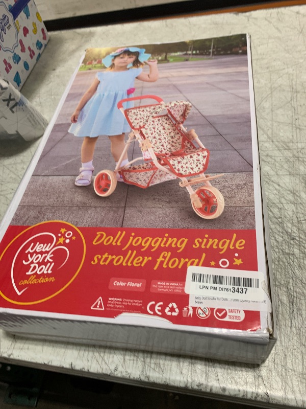 Photo 1 of The New York Doll Collection Baby Doll Stroller for Dolls | Play Toy Toddlers 3 Year Old Girls Gift Push Pram Dolls, Babydoll Jogger Carriage (Quality Floral Print)
