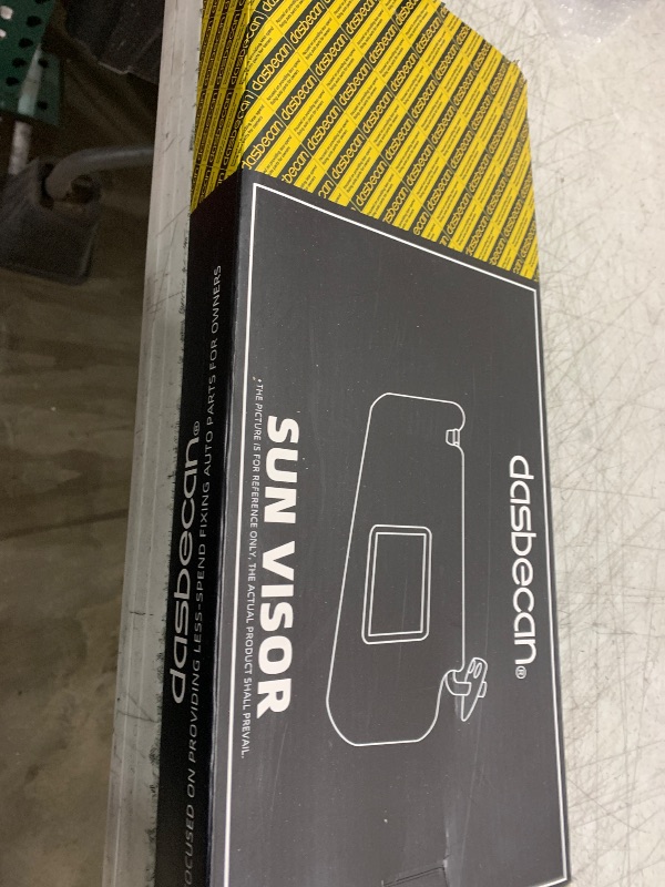 Photo 1 of Dasbecan Left Driver Side Sun Visor Compatible with Toyota Tacoma 2005-2012 2013 2014 2015 74320-04181-B1 Gray Without Light