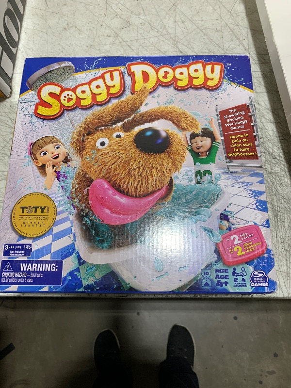 Photo 1 of Spin Master Games, Soggy Doggy, The Silly Award-Winning Kids Board Game, for Family Night, Interactive Toy Dog Play, Sensory Toy, Activity for Kids & Family, 2-4 Players, for Ages 4 & Up