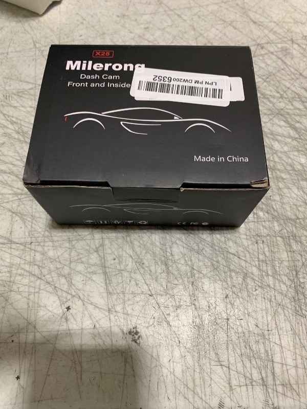 Photo 1 of Dual Dash Cam Front and Inside with 64GB Card,Milerong X25 1080P Dash Camera for Cars with Infrared Night Vision,Loop Recording,G-Sensor,24H Park Monitor,Inside Car Camera for Uber/Lyft/Taxi Driver