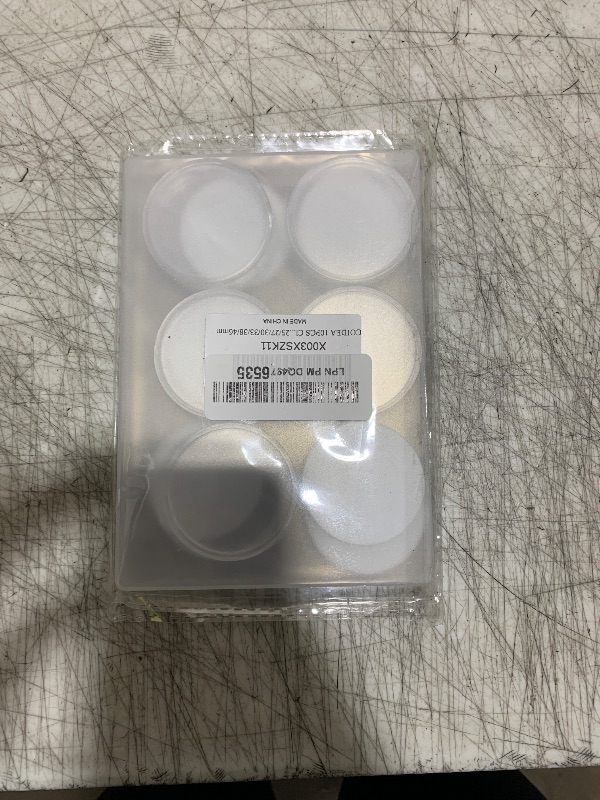 Photo 1 of COIDEA 10PCS Clear Coin Capsules, Silver Dollar Coin Holder, Coin Holders for Collectors, Plastic Coin Case with Adjustable Gasket & Organizer Box for Morgan Silver Dollar | 16/20/25/27/30/33/38/46mm