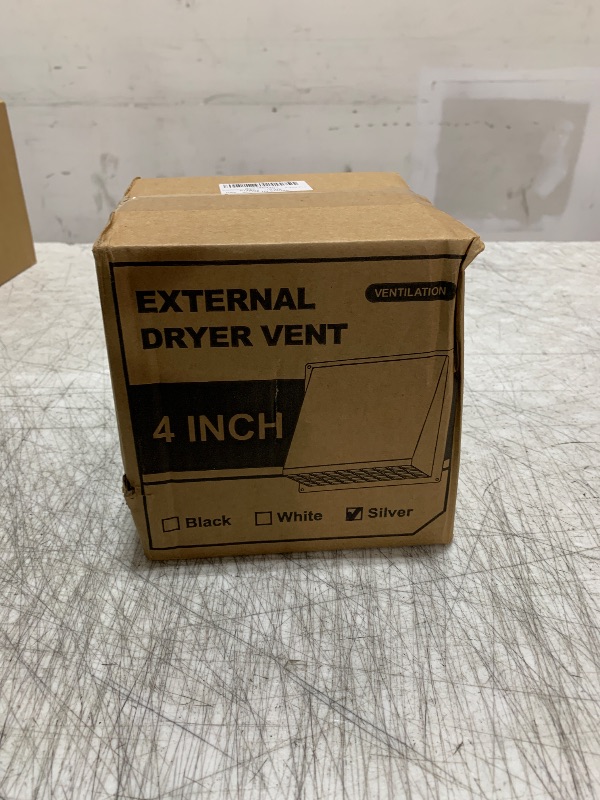 Photo 1 of Hon&Guan Dryer Vent Cover Outside 4 Inch with Removable Mesh -304 Stainless Steel Wall Vent Exhaust Vent Cover Rubber Cushioned Non Return Flap