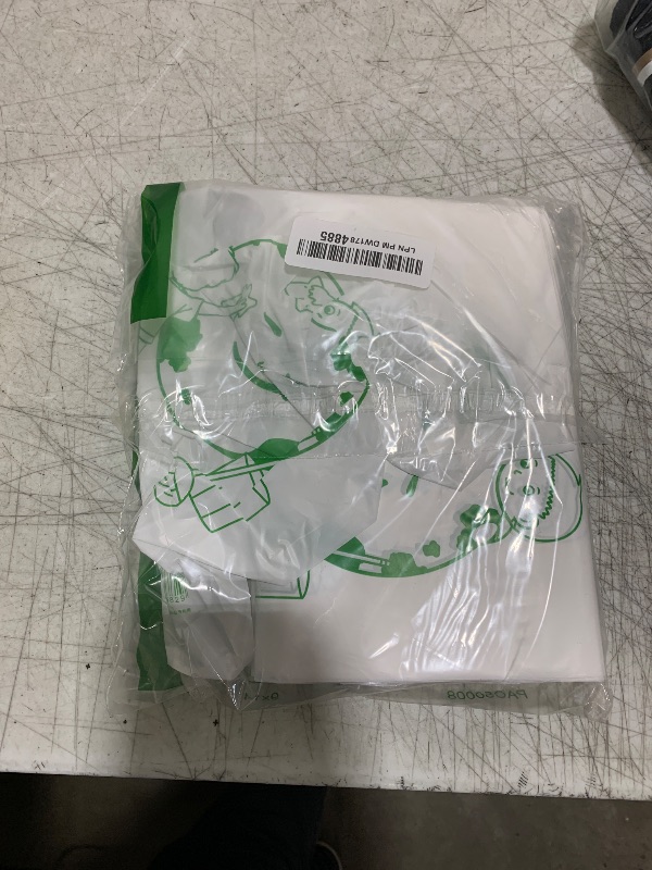 Photo 1 of Frienda Disposable Car Adhesive Garbage Bags Portable Disposable Trash Pouch Leak Proof Vomit Pouches White Cartoon Trash Bags for Cars, Kitchens, Bedrooms, Study Room, 11.4 x 8.2 Inch(120 Pieces)