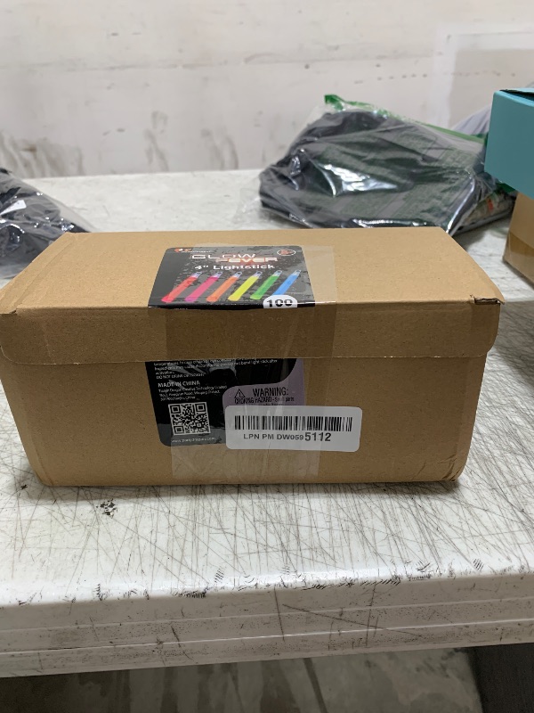 Photo 1 of Glow Fever Glow Sticks Bulk 100ct Premium Glow in The Dark Light Up with Lanyards, for Party Supplies, Party Favors, Birthday, Halloween, Super Bright, Lasts Up to 12 hrs