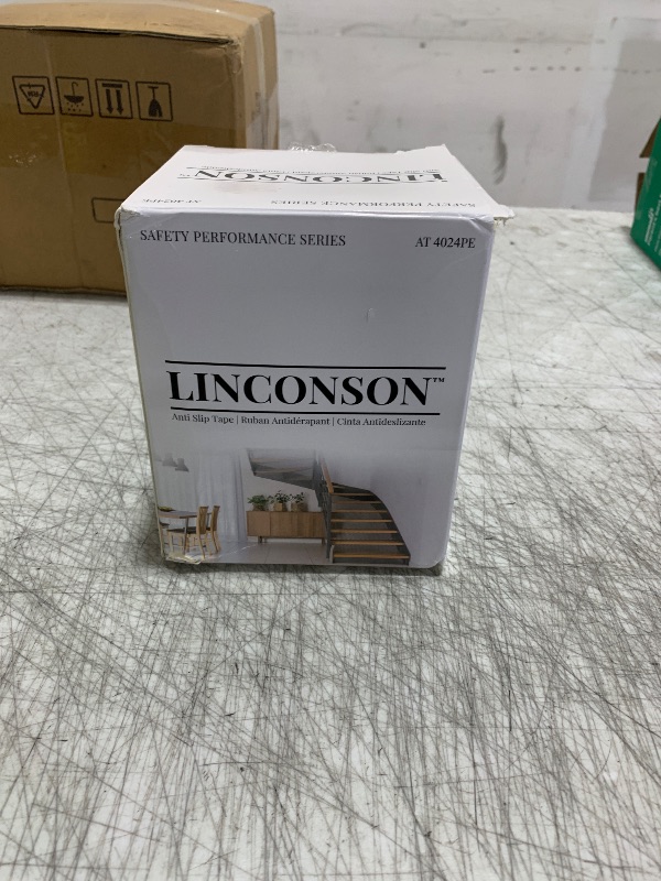 Photo 1 of LINCONSON | 4” x 24” | Clear Slip Resistant Stairs Tread Grip Tape (15 Pack) Anti Slip Strips-PVC Free | Easy Install Roller Included