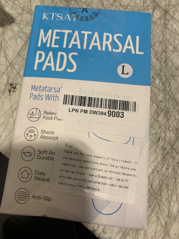 Photo 1 of KTSAY 2 Pairs Metatarsal Pads with Gel Pad for Women and Men, Foot Pads for Ball Pain Relief, Morton's Neuroma, Metatarsalgia Support