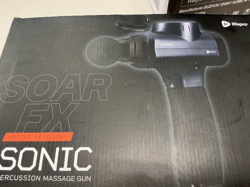 Photo 1 of LifePro Massage Gun - Percussion Muscle Massager for Athletes with 8 Massage Heads and 5 Speed Settings - Deep Tissue Back and Muscle Massage Gun for Recovery