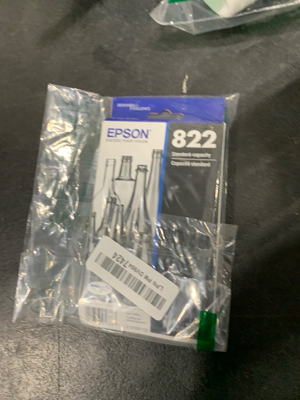 Photo 1 of EPSON 822 DURABrite Ultra Ink Standard Capacity Black Cartridge (T822120-S) Works with WorkForce Pro WF-3820, WF-3823, WF-4820, WF-4830, WF-4833, WF-4834