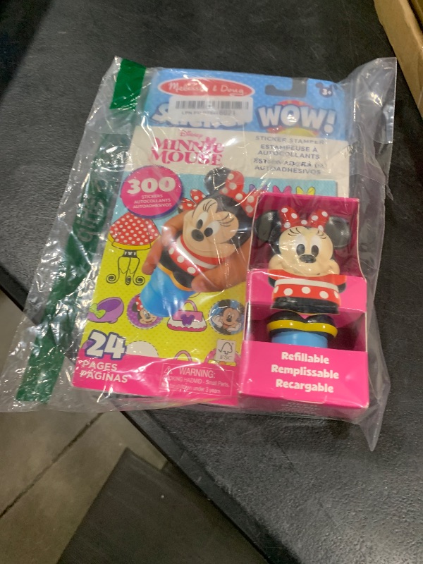 Photo 1 of Melissa & Doug Sticker Wow!™ 24-Page Activity Pad and Sticker Stamper, 300 Stickers, Arts and Crafts Fidget Toy Collectible Character – Disney Minnie Mouse