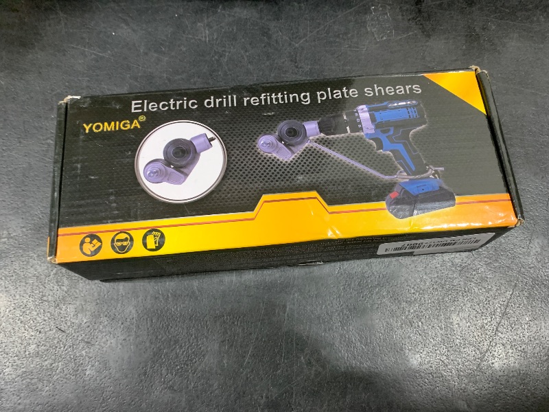Photo 1 of YOMIGA New Metal Nibbler Drill Attachment, Strengthened Electric Drill Plate Cutter Attachment, DIY Metal Drill Attachment, Sheet Metal Knife for Cutting Iron,White Sheet,Steel,Copper,Aluminum
