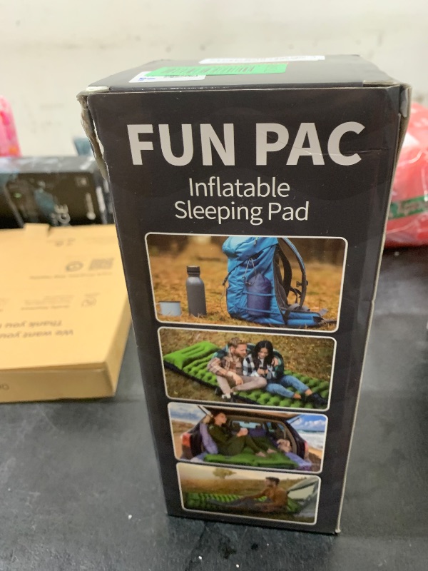 Photo 1 of Yuzonc Camping Sleeping Pad, Ultralight Camping Mat with Pillow Built-in Foot Pump Inflatable Sleeping Pads Compact for Camping Backpacking Hiking Traveling Tent