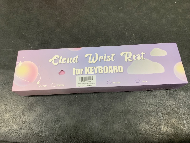 Photo 1 of Cloud Wrist Rest for Keyboard, Ergonomic Wrist Pad Palm Rest - Gifts for Office & Gamers, Memory Foam Wrist Support for Pain Relief, Mouse Pad Rest Support, Portable & Washable, Light Lilac