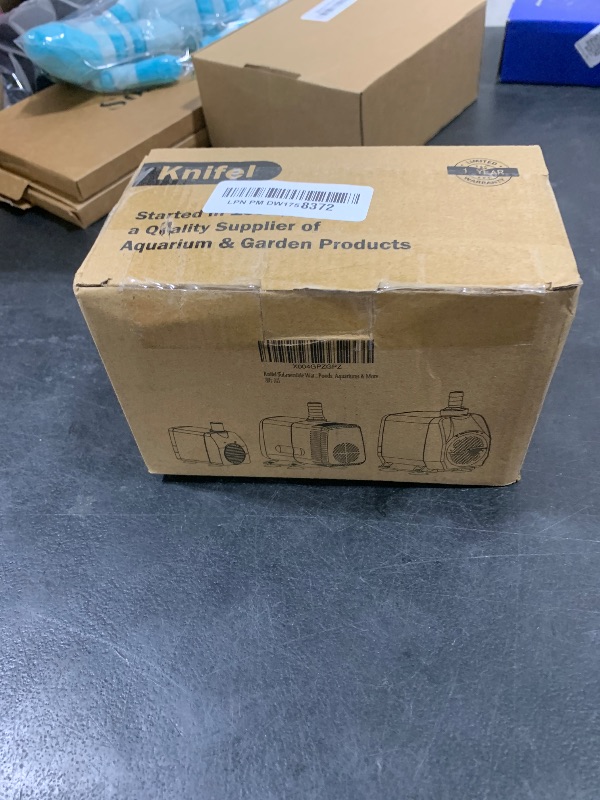 Photo 1 of Knifel 550GPH Submersible Water Pump - AUTO-SHUT-OFF 35W Pond Pumps Ultra-Quiet & Adjustable Flow Rate for Fountains, Hydroponics, Ponds, Aquariums, and More