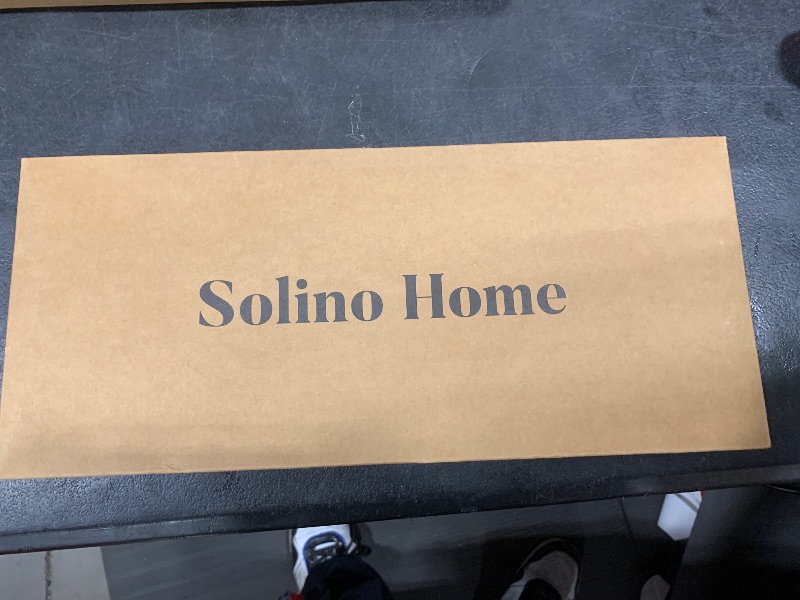 Photo 1 of Solino Home Table Runner 72 Inches Long - 100% Pure Linen Navy and White French Stripe Table Runner 14 x 72 Inch for Dining, Dresser, Spring, 4th of July, Memorial Day, Father's Day, Summer