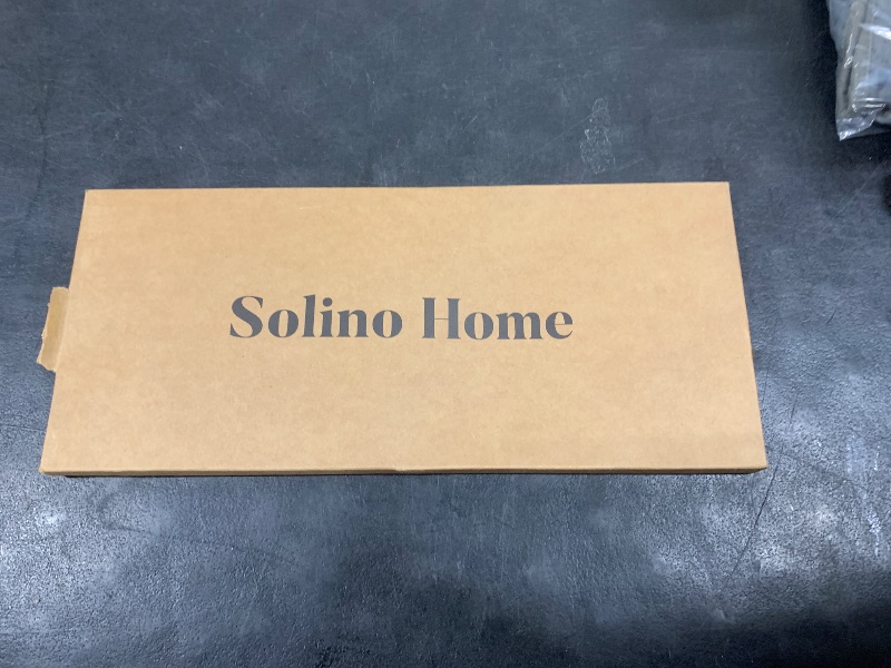 Photo 1 of Solino Home Table Runner 72 Inches Long - 100% Pure Linen Navy and White French Stripe Table Runner 14 x 72 Inch for Dining, Dresser, Spring, 4th of July, Memorial Day, Father's Day, Summer