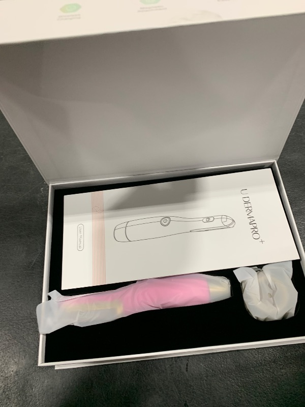 Photo 1 of Sonic Dermaplane Razor for Women Face, Dermaplaning Tool for Face, Facial Hair Removal for Women and Peach Fuzz with Wireless Charging,8 Replaceable Blades(Pink-A01)