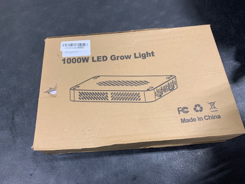 Photo 1 of TATU 1000w LED Grow Light for Indoor Plants, Full Spectrum Plant Light Growing Lamp for Hydroponic Indoor Plant Veg and Flower for Grow Tent (Actual Power 100W=1000W HPS)
