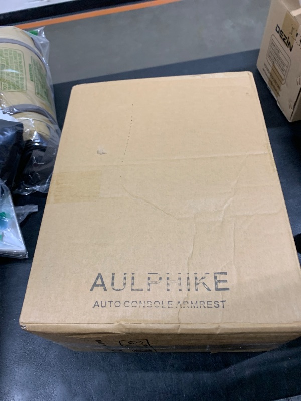Photo 1 of AULPHIKE Compatible with Fiat 500 Armrest 2012-2015 Car Center Console Organizer Armrests Double Layer Storage Provides Support for Elbow?Black Style?