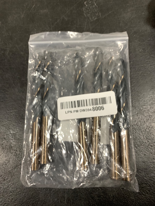 Photo 1 of uxcell 6pcs Jobber Drill Bits 10.5mm Black Nitride & Gold Titanium Coated 4341 High Speed Steel (HSS) 135 Degree Split Point Twist Drill Bits for Stainless Steel Metal Plastic Wood