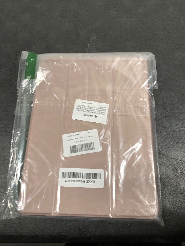Photo 1 of Wenlaty Compatible with iPad 9th /8th /7th Generation Case(2021/2020/2019), Full Body Protective Cover with Pencil Holder, Clear Case Designed for iPad 10.2 Inch, Auto Sleep/Wake Cover, Pink