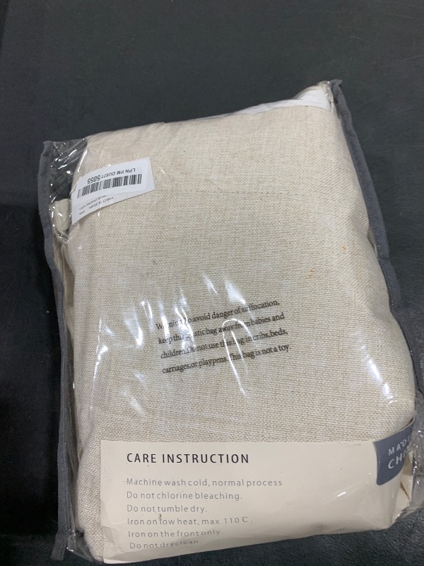 Photo 1 of 100% Blackout Shield Linen Blackout Curtains for Bedroom 84 Inches Long, Back Tab/Rod Pocket Living Room Drapes, Thermal Insulated Blackout Curtains 2 Panels Set, 50" W x 84" L, Cream