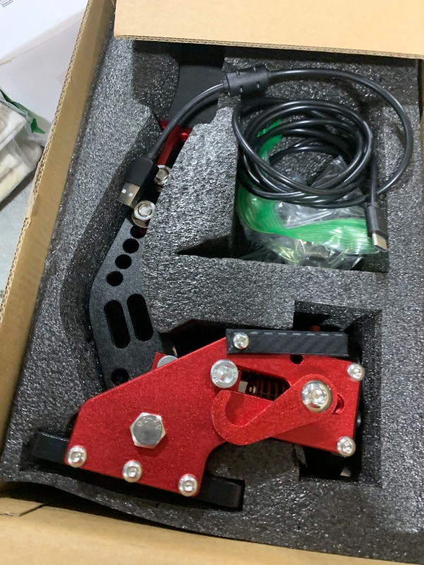 Photo 1 of Lanotech PC/PS4/PS5 USB 64Bit Handbrake kits For PC SIM Racing Games, For Logitech G29 Simulate Linear Handbrake computer,with Fixing Clip and Plate