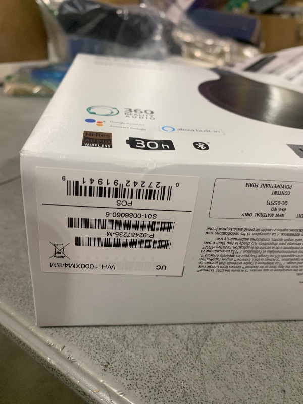 Photo 1 of Sony WH-1000XM4 Wireless Premium Noise Canceling Overhead Headphones with Mic for Phone-Call and Alexa Voice Control, Black WH1000XM4