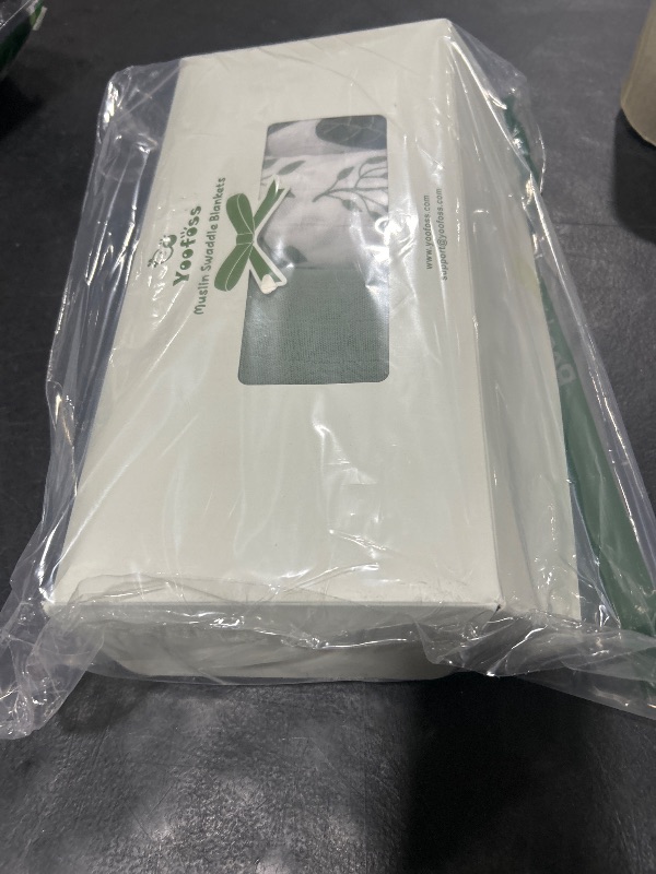 Photo 1 of Yoofoss Muslin Swaddle Blankets, 4-Pack Receiving Blankets for Baby Boys and Girls, 47 x 47 Inches Baby Blanket Neutral Swaddle Wrap 70% Rayon from Bamboo and 30% Cotton