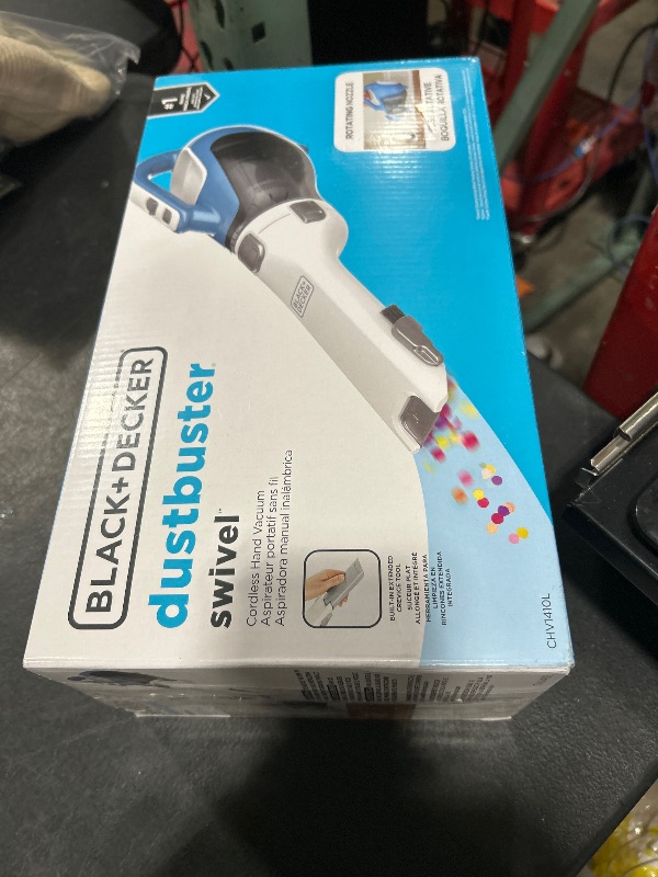 Photo 1 of BLACK+DECKER dustbuster AdvancedClean Cordless Handheld Vacuum, Compact Home and Car Vacuum with Crevice Tool (CHV1410L)