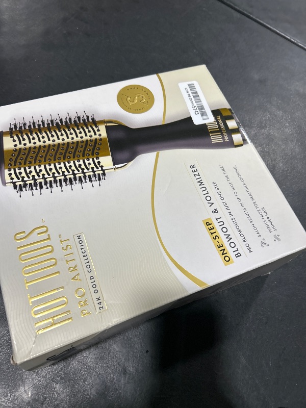 Photo 1 of HOT TOOLS 24K Gold One-Step Hair Dryer and Volumizer | Style and Dry Quickly with Less Frizz, Professional Blowout with Ease for Shiner, Healthier-Looking Hair