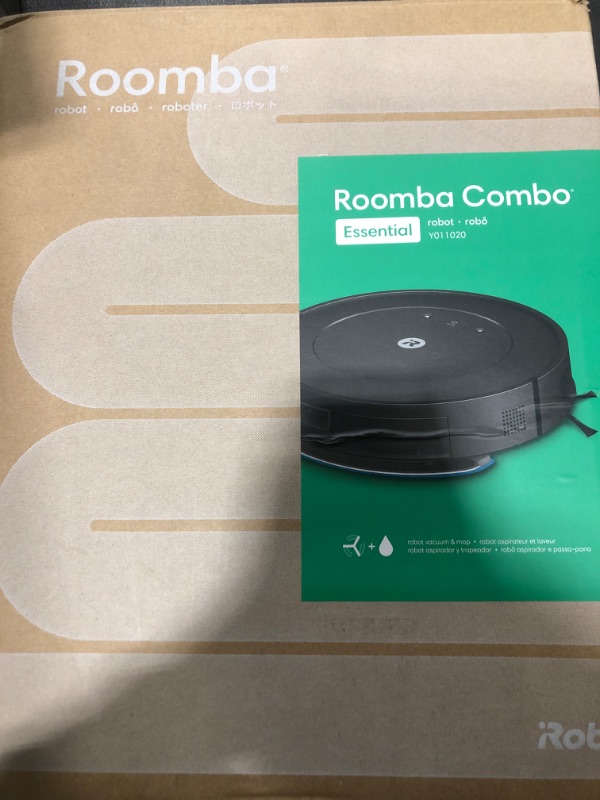 Photo 1 of iRobot Roomba Combo Robot Vacuum & Mop (Y0110) - Easy to use, Power-Lifting Suction, Vacuums and mops, Multi-Surface Cleaning, Smart Navigation Cleans in Neat Rows, Self-Charging, Alexa