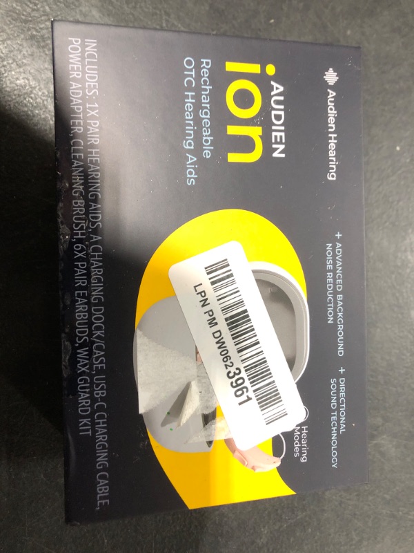 Photo 1 of Audien ION Wireless Rechargeable OTC Hearing Aid, Premium Comfort Design and Nearly Invisible