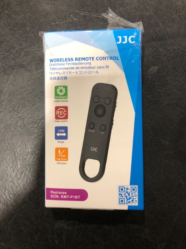 Photo 1 of JJC RMT-P1BT Bluetooth Wireless Remote Control Commander for Sony ZV-1 II ZV1 ZV-E1 ZV1F ZV-1F RX100VII RX100M7 ZV-E10 A9III FX30 FX3 A6700 A6600 A6100 A7CR A7C II A7CII A7IV III A7RIV A7RV A7SIII A1