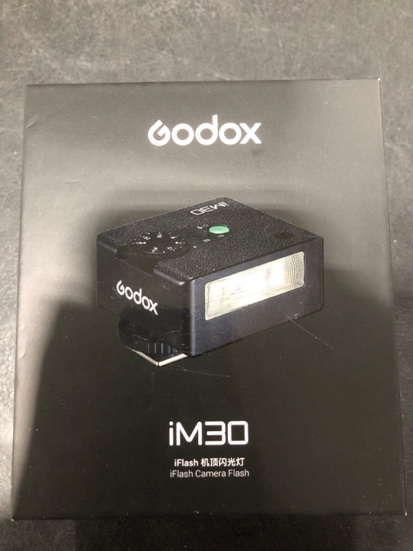 Photo 1 of Godox iM30 Mini Flash Speedlite for Sony ZV1/ZV-E10, Canon, Nikon, Fuji & Ricoh GR3 | GN15 Power with 7 Adjustable Levels | 6500K Daylight Balanced Flash | 3.6s Recycle Time | Compact Camera Flash