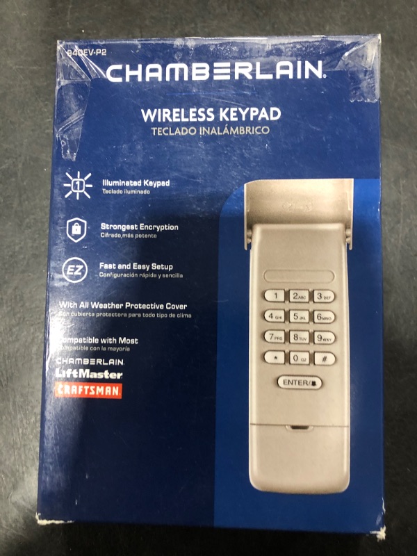 Photo 1 of Chamberlain 940EV-P2 Keyless Garage Door Access System - Quantity 1