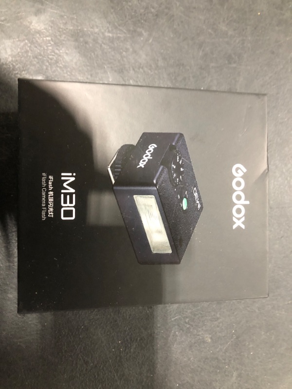 Photo 1 of Godox iM30 Mini Flash Speedlite for Sony ZV1/ZV-E10, Canon, Nikon, Fuji & Ricoh GR3 | GN15 Power with 7 Adjustable Levels | 6500K Daylight Balanced Flash | 3.6s Recycle Time | Compact Camera Flash