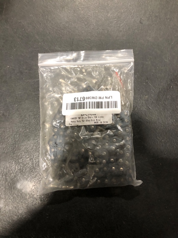 Photo 1 of KAMIER T8F Drive Chain 134 Links Heavy Duty for 49cc 50cc 2-Stroke GB Syx Moto Holeshot Metotec Xtreme X-pro SSR Coolster Kids Pit Dirt Bike 43cc 47cc Mini ATV Quad Super Pocket Rocket Bike Moto Parts