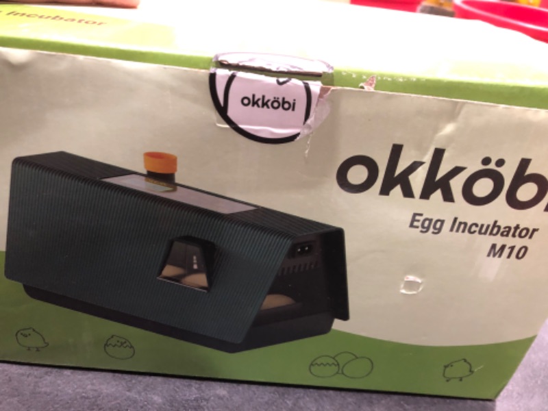 Photo 1 of Incubators for Hatching Eggs - Ideal All Ages | Egg Incubator with Automatic Egg Turning and Humidity Control - Integrated Egg Candler - 10 Eggs - Okkobi M10