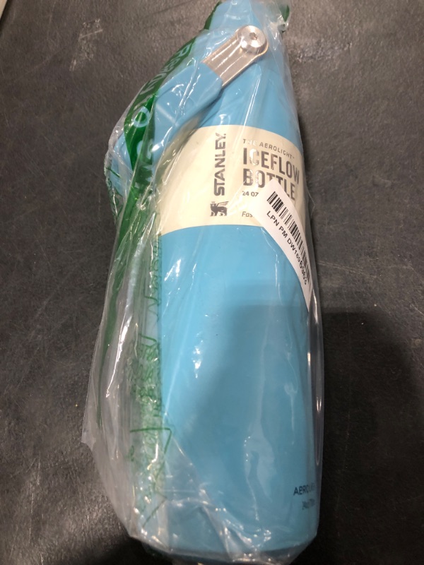 Photo 1 of Stanley IceFlow Fast Flow Water Bottle 24 oz | Angled Spout Lid | Lightweight and Leakproof for Travel and Sports | Insulated Stainless Steel | BPA-Free | Pool