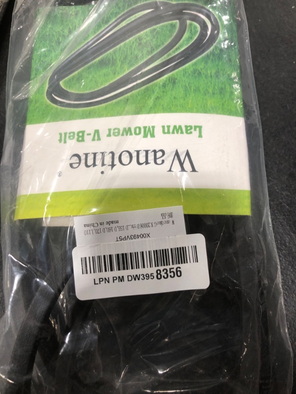 Photo 1 of Wanotine GX20006 Drive Belt 1/2" x 89" Replaces UC30568 John Deere 48 inch Drive Belt for D110, D120, D125, D130, D140, D155, D160, D170, L110, L111, L118, L120, L130, E170 Lawn Tractor Mower