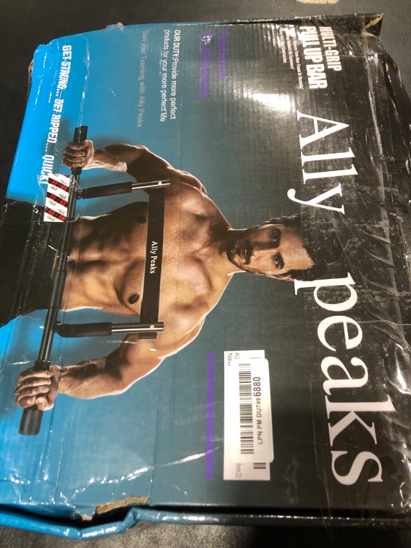 Photo 1 of ALLY PEAKS Pull Up Bar Thickened Steel Pipe Super Heavy Duty Steel Frame Upper Workout Bar| Multi-Grip Strength for Doorway | Indoor Chin-Up Bar Fitness Trainer for Home Gym Portable (silver2)