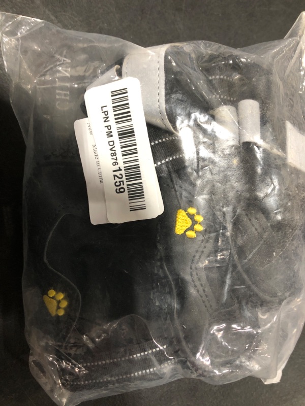 Photo 1 of Hcpet Dog Shoes, Dog Boots & Paw Protectors for Winter Snowy Days, Rainy Weather, Outdoor Anti-Slip Sole Dog Booties for Hardwood Floor Black-Leg 8