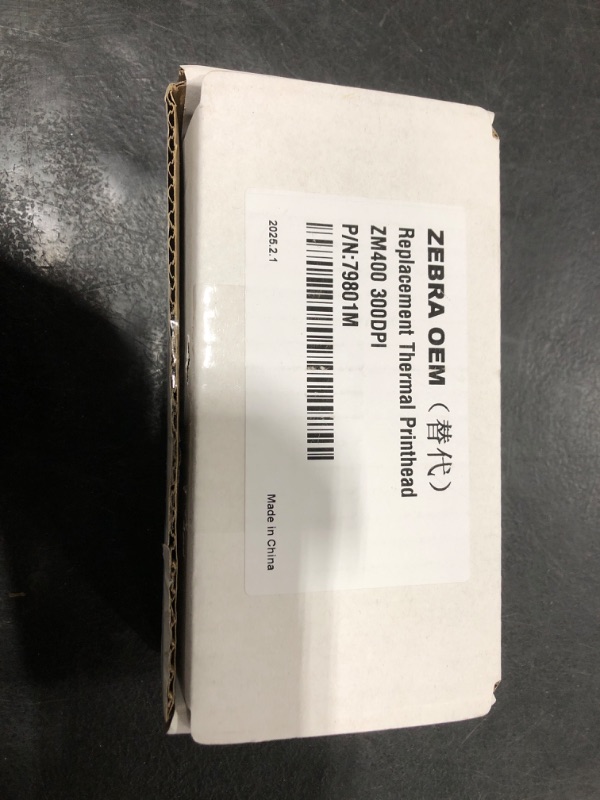 Photo 1 of 79801M New Printhead for Zebra ZM400 Thermal Barcode Printer OEM Replacement 300dpi