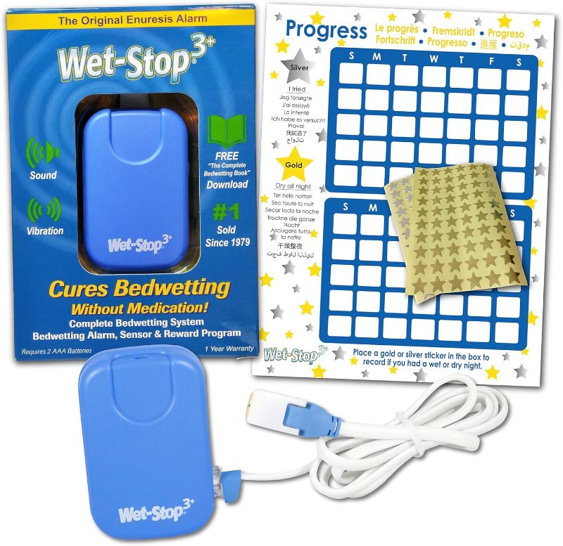 Photo 1 of 3 Blue Bedwetting Enuresis Alarm with Loud Sound and Strong Vibration for Boys or Girls, Proven Solution for Bedwetters