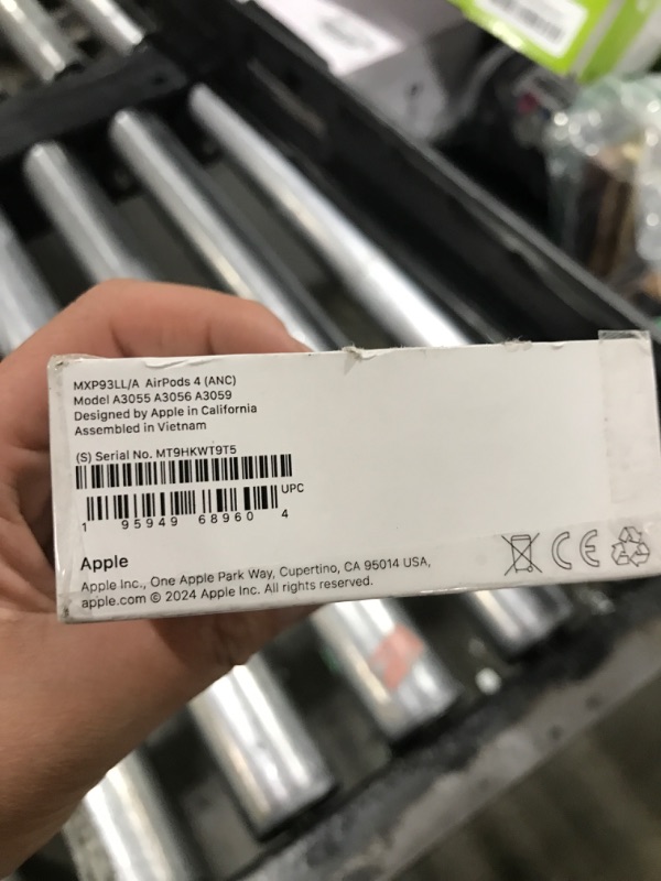 Photo 1 of Apple AirPods 4 Wireless Earbuds, Bluetooth Headphones, with Active Noise Cancellation, Adaptive Audio, Transparency Mode, Personalized Spatial Audio, USB-C Charging Case, Wireless Charging, H2 Chip