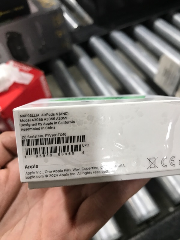 Photo 1 of Apple AirPods 4 Wireless Earbuds, Bluetooth Headphones, with Active Noise Cancellation, Adaptive Audio, Transparency Mode, Personalized Spatial Audio, USB-C Charging Case, Wireless Charging, H2 Chip