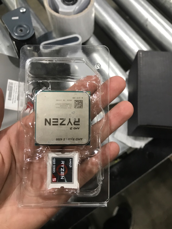 Photo 1 of AMD Ryzen 5 4500 6-Core, 12-Thread Unlocked Desktop Processor with Wraith Stealth Cooler